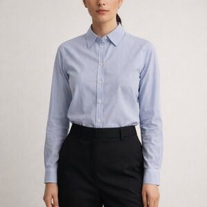 United Colors of Benetton Blue Pinstriped Shirt